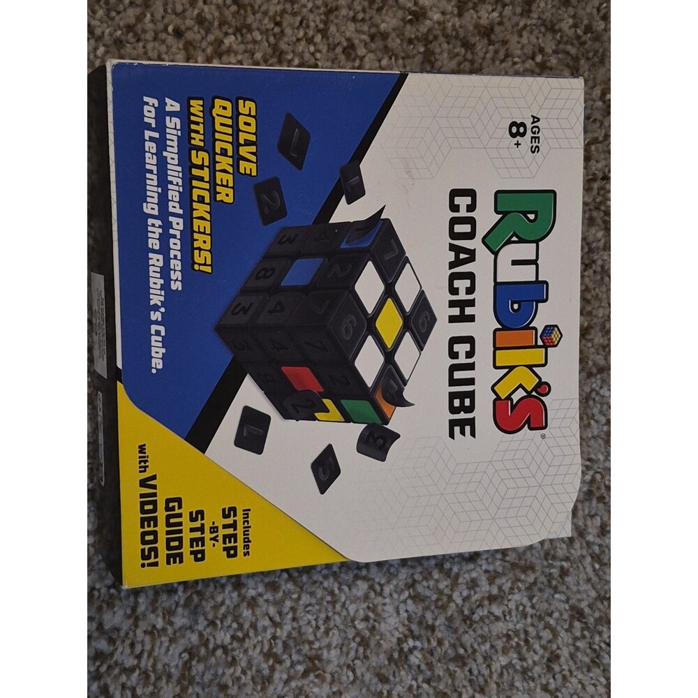 RUBIK’S COACH CUBE Learn to Solve 3x3 Cube with Step By Step Guide/videos NEW